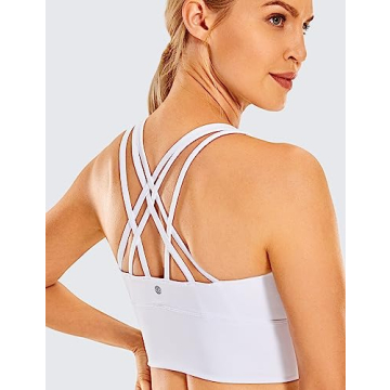 CRZ YOGA Strappy Longline Sports Bra for Women