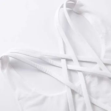 CRZ YOGA Strappy Longline Sports Bra for Women