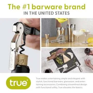 TrueTap Double Hinged Waiters Corkscrew for Stylish Wine Opening
