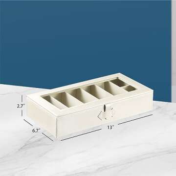 YAPISHI Sunglass Organizer - Elegant Eyewear Storage Box