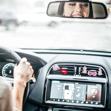 Tallew 8 Pcs Preppy Car Vent Clips Cute Air Decor