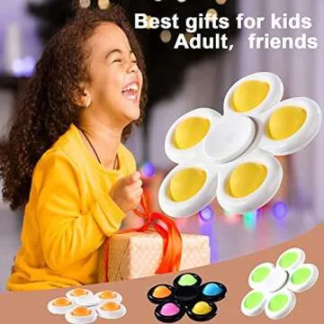 GOHEYI Fidget Spinners 6 Pack - Fun Sensory Toys for Kids