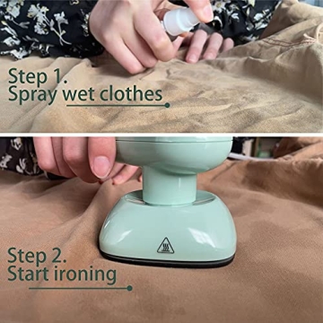 ESUFEIR Mini Iron for Travel & Home Use, 32W Portable Iron