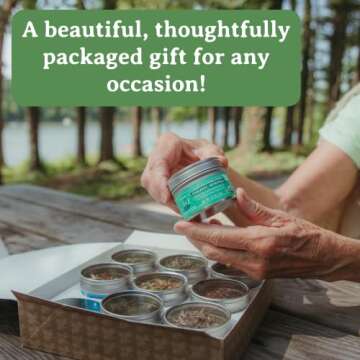 Heavenly Tea Leaves 9 Flavor Variety Pack, Loose Leaf Tea Sampler Gift Set (Approx. 90 Cups of Tea) ...