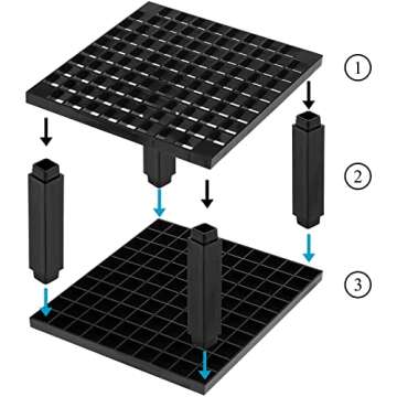 Foraineam 4-Pack 96 Holes Pencil Holder - Desk Organizer Ideas