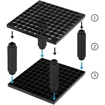 Foraineam 4-Pack 96 Holes Pencil Holder - Desk Organizer Ideas