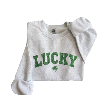 Comfortable St. Patrick's Day Glitter Sweatshirt for All
