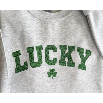 Comfortable St. Patrick's Day Glitter Sweatshirt for All