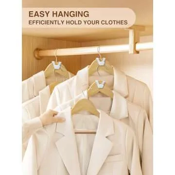 Smartor Clothes Hanger Connector Hooks 60 Pack, Closet Storage and Organization as Hangers Space Saving, Hanger Add on Hook as Closet Organizer, Stacking Hangers, Cascading Space Saver, White