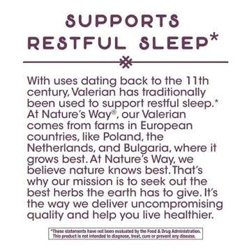 Nature's Way Valerian Premium Extract - 220 mg of valerian extract per 2-capsule Serving - Supports Restful Sleep* - Non-GMO Project Verified - Herbal Supplements - Gluten Free - 90 Capsules (2 Pack)