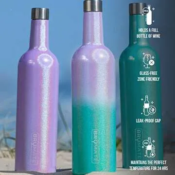 Shop Brumate Glitter Gold Winesulator - Perfect Wine Insulator