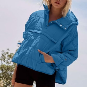 UOFOCO Women's Lightweight Packable Puffer Jacket with Hood