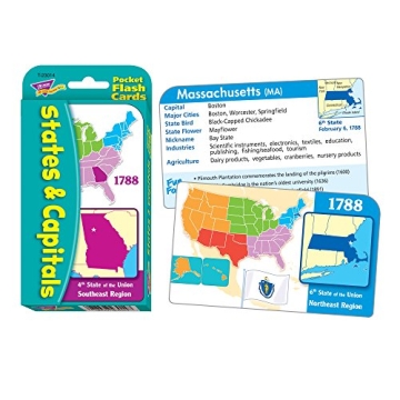 Interactive States & Capitals Flash Cards for Kids
