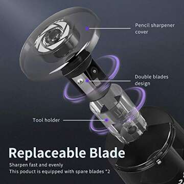 ZMOL Electric Pencil Sharpener - Quick and Portable Design