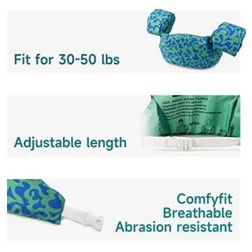 Silfrae Swim Vest Floatation Device for Kids 30-50 lbs