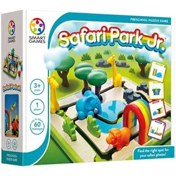 SmartGames Safari Park Jr. Puzzle Game for Kids 3+