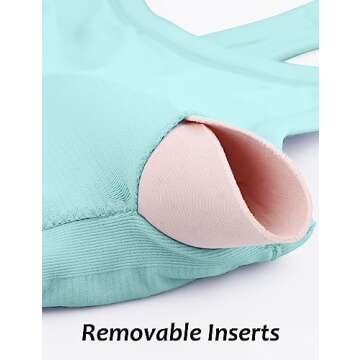 MathCat Workout Tank Tops for Women with Built in Bra, Sleeveless Gym Tops Seamless Racerback Athletic Yoga Shirts