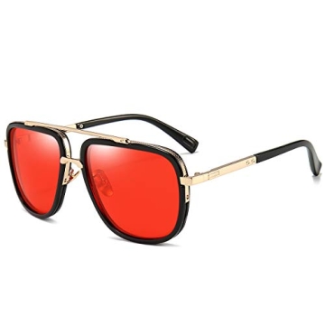 Stylish Dollger Oversized Square Aviator Sunglasses