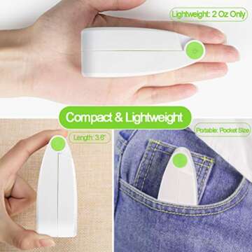 Ronessy Mini Handheld Fan Rechargeable Electric Hand Fan Speed Adjustable Purse Fan for Women Kids Travel Outdoor, Single Head, Green