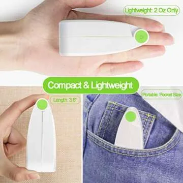 Ronessy Mini Handheld Fan Rechargeable Electric Hand Fan Speed Adjustable Purse Fan for Women Kids Travel Outdoor, Single Head, Green