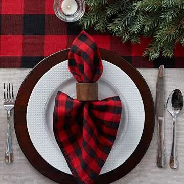 DII Buffalo Check Table Runner - Classic Farmhouse Style