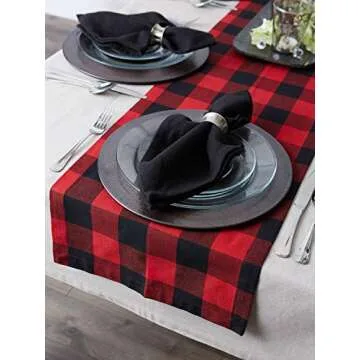 DII Buffalo Check Table Runner - Classic Farmhouse Style