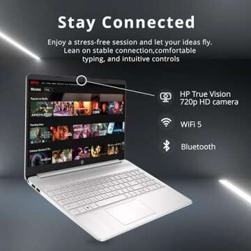 HP 15.6" HD Student Laptop with Intel Core i3