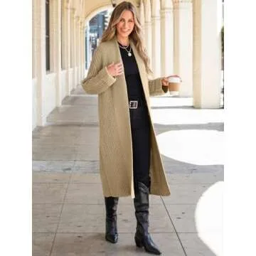 ANRABESS Women Oversized Knit Cardigan for Fall