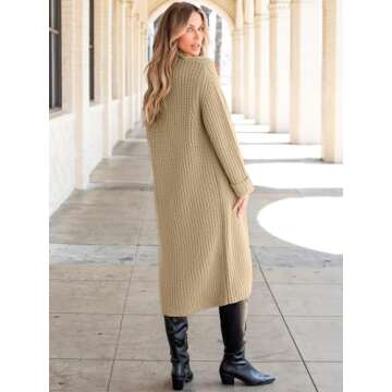 ANRABESS Women Oversized Knit Cardigan for Fall