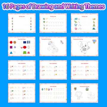 Love&Mini Montessori Toy Busy Book for Toddler - Preschool Learning Activitie Book 32 Themes for 3+ Years Old Girls Boys Birthday Gift Autism Sensory Busy Book for Kids