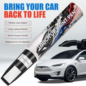 Touch Up Paint for Cars, White Car Paint Touch Up, Car Paint Scratch Repair, Auto Paint Repair Pen, ...