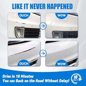 Touch Up Paint for Cars, White Car Paint Touch Up, Car Paint Scratch Repair, Auto Paint Repair Pen, Professional Seamless Coverage, Color Accurate, Long lasting Adhension, Fast Drying