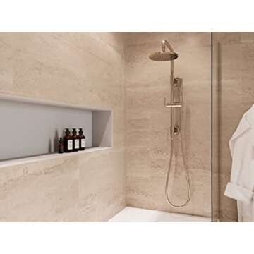 Pfister LG89-7TNTBG showerheads, Brushed Gold