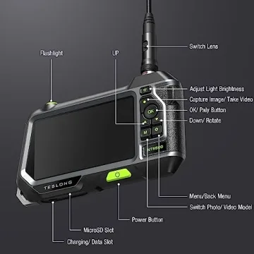Teslong NTS500 Dual Lens Borescope with HD Monitor