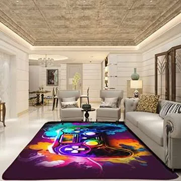 NEBOTON Gaming Rug - Perfect for Boys' Gaming Rooms