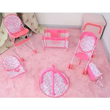KOOKAMUNGA Kids Baby Doll Stroller Set for Ages 3+