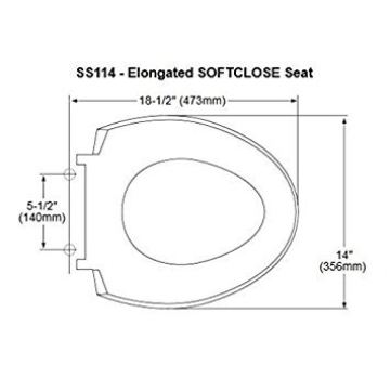 TOTO Elongated Soft Close Toilet Seat for Comfort
