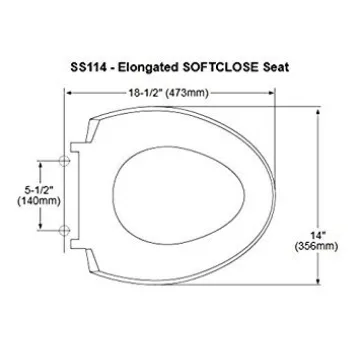 TOTO Elongated Soft Close Toilet Seat for Comfort