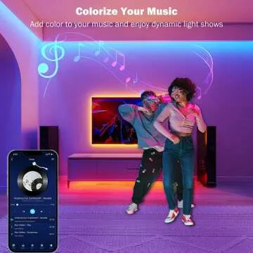 32.8ft Smart Bluetooth RGB LED Strip Lights