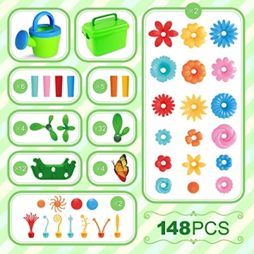 BainGesk Flower Gardening Set for Kids 3-6 | STEM Toy