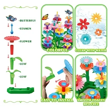 BainGesk Flower Gardening Set for Kids 3-6 | STEM Toy