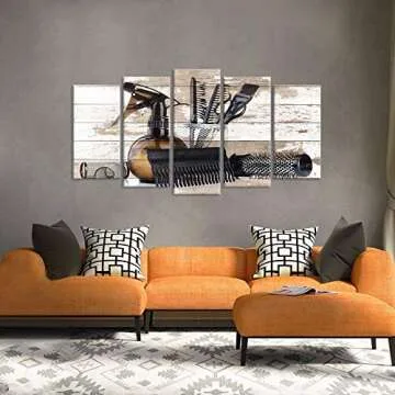 Vintage Barber Shop Wall Art for Home and Stylist Gift