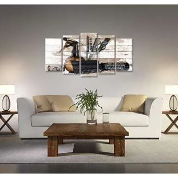 Vintage Barber Shop Wall Art for Home and Stylist Gift