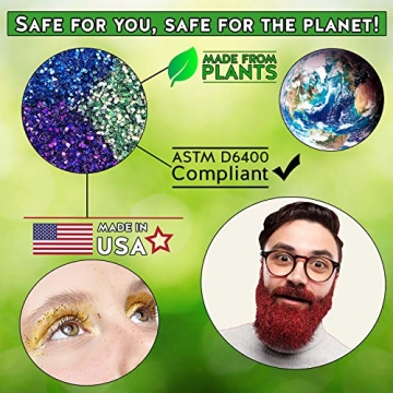 Biodegradable Pink Glitter Eco-Friendly Safe for Skin DIY