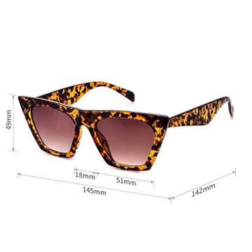 mosanana Women's Retro Tortoise Shell Sunglasses with UV Protection, Stylish and Comfortable