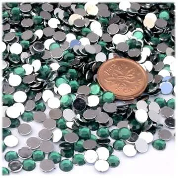 The Crafts Outlet 144pc Rhinestones Round 5mm - 21ss Flatback Hot Pink or Rose HPK