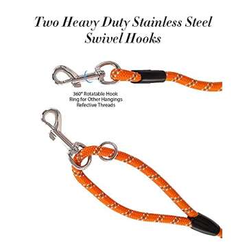 Long Dog Leash for Dog Training 10FT/16FT/30FT/50FT/100FT, Reflective Threads Check Cord Dog Leash, Heavy Duty Dog Lead for Large Medium Small Dogs Outside Walking, Playing, Camping, or Yard