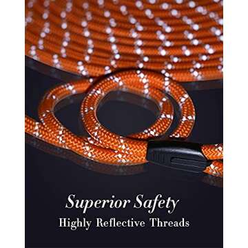 Long Dog Leash for Dog Training 10FT/16FT/30FT/50FT/100FT, Reflective Threads Check Cord Dog Leash, Heavy Duty Dog Lead for Large Medium Small Dogs Outside Walking, Playing, Camping, or Yard