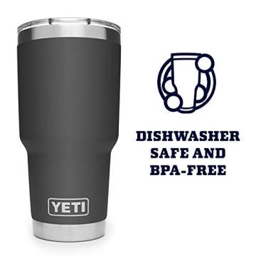YETI Rambler 30 oz Tumbler with MagSlider Lid in Charcoal