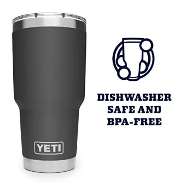 YETI Rambler 30 oz Tumbler with MagSlider Lid in Charcoal